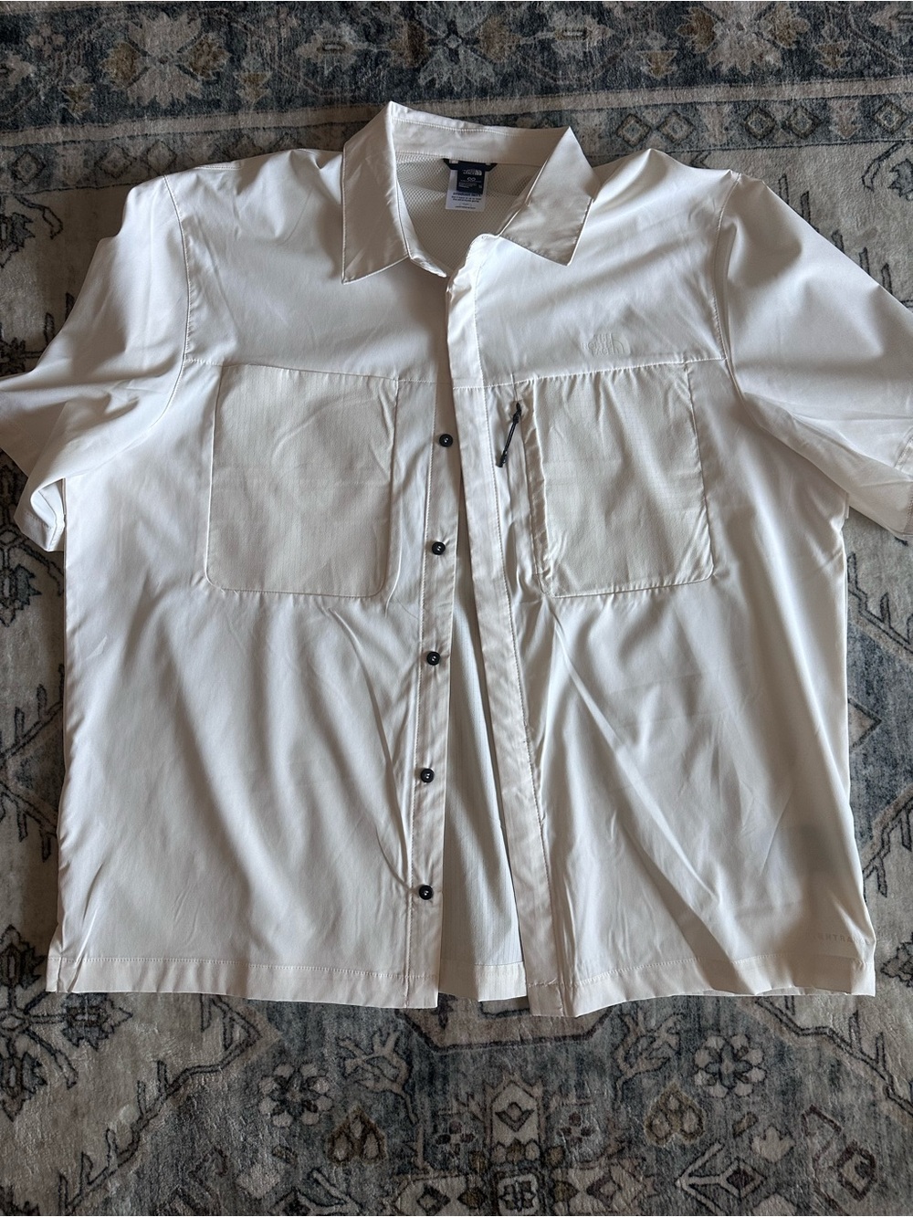 The North Face White Short-Sleeve Button-Down Shirt